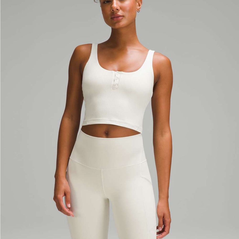 Lululemon align rib Henley in bone Size 2